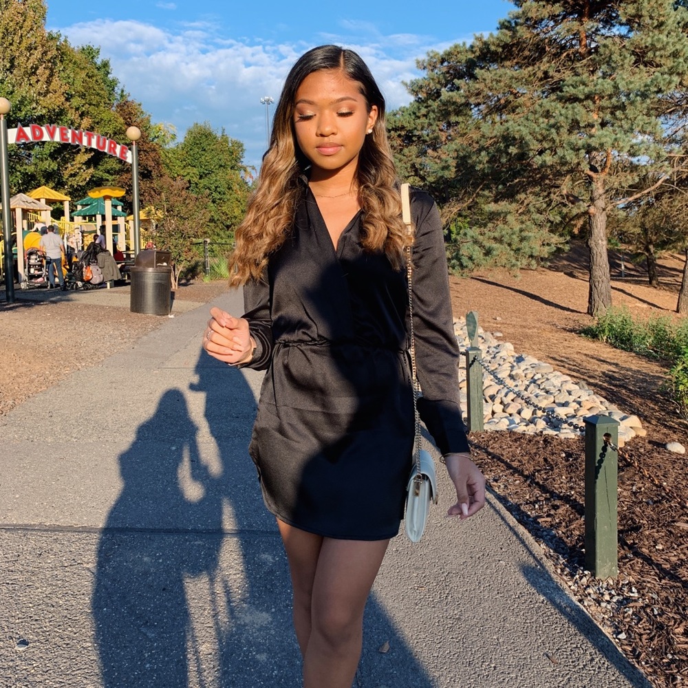 Black Silk Dress